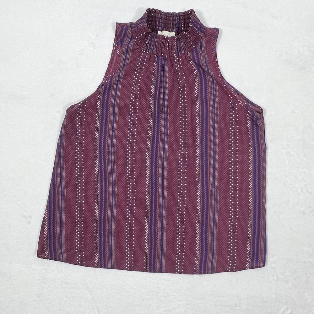 Chenault mock neck sleeveless top